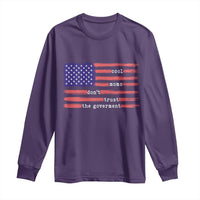 Cool Moms Don't Trust the Government Long Sleeve Shirt Patrioctic Mama Anti Government