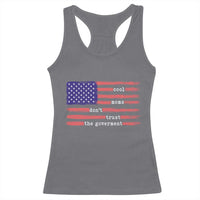 Cool Moms Don't Trust the Government Racerback Tank Top Patrioctic Mama Anti Government