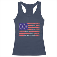 Cool Moms Don't Trust the Government Racerback Tank Top Patrioctic Mama Anti Government