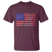 Cool Moms Don't Trust the Government T Shirt Patrioctic Mama Anti Government