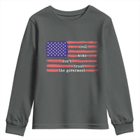 Cool Moms Don't Trust the Government Youth Sweatshirt Patrioctic Mama Anti Government