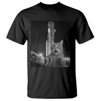 Funny Cat Selfie Lunar Mission 2026 T Shirt