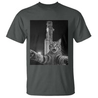 Funny Cat Selfie Lunar Mission 2026 T Shirt