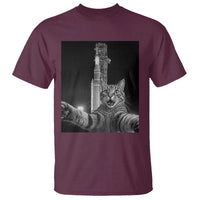Funny Cat Selfie Lunar Mission 2026 T Shirt