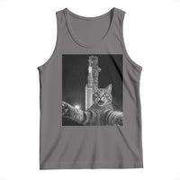 Funny Cat Selfie Lunar Mission 2026 Tank Top
