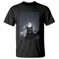 Funny Black Cat Selfie T Shirt Back To The Moon Mission 2026