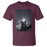 Funny Black Cat Selfie T Shirt Back To The Moon Mission 2026
