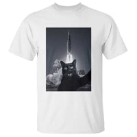 Funny Black Cat Selfie T Shirt Back To The Moon Mission 2026