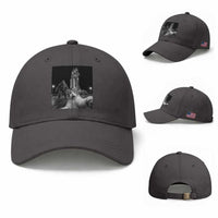 Funny Cat Selfie with Bigfoot Baseball Cap Back To The Moon Mission 2026
