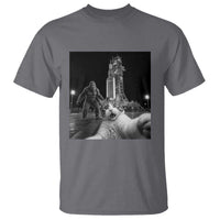 Funny Cat Selfie with Bigfoot T Shirt Back To The Moon Mission 2026
