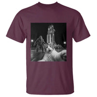 Funny Cat Selfie with Bigfoot T Shirt Back To The Moon Mission 2026