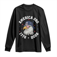 250 Years American Anniversary Long Sleeve Shirt Patriotic Bald Eagle Fourth of July