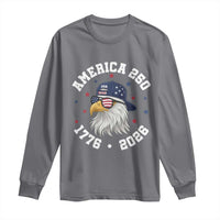 250 Years American Anniversary Long Sleeve Shirt Patriotic Bald Eagle Fourth of July
