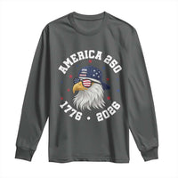 250 Years American Anniversary Long Sleeve Shirt Patriotic Bald Eagle Fourth of July