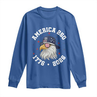 250 Years American Anniversary Long Sleeve Shirt Patriotic Bald Eagle Fourth of July