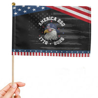 250 Years American Anniversary Patriotic Handheld Flag Bald Eagle American Flag Fourth of July