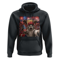 250 Years Of Freedom Hoodie Funny Cat Selfie 4th of July Party