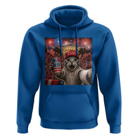 250 Years Of Freedom Hoodie Funny Cat Selfie 4th of July Party