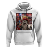 250 Years Of Freedom Hoodie Funny Cat Selfie 4th of July Party