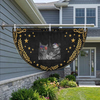 Funny Cat Selfie 4th of July Patriotic Fan Flag Eagle American Flag Gift