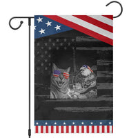 Funny Cat Selfie 4th of July Patriotic Garden Flag Patriotic Eagle American Flag Gift