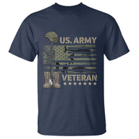 US Arrny Veteran T Shirt Proud Soldier USA Flag Camouflage Military - Wonder Print Shop