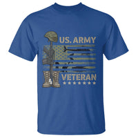 US Arrny Veteran T Shirt Proud Soldier USA Flag Camouflage Military - Wonder Print Shop