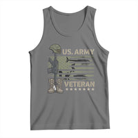 US Arrny Veteran Tank Top Proud Soldier USA Flag Camouflage Military - Wonder Print Shop