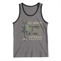 US Arrny Veteran Tank Top Proud Soldier USA Flag Camouflage Military - Wonder Print Shop