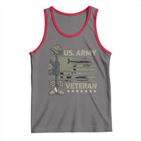 US Arrny Veteran Tank Top Proud Soldier USA Flag Camouflage Military - Wonder Print Shop