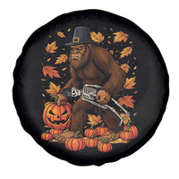 Funny Bigfoot Skeleton Spare Tire Cover Thanksgiving Day Sasquatch Pilgrim - Wonder Print Shop