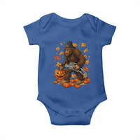 Funny Bigfoot Skeleton Baby Onesie Thanksgiving Day Sasquatch Pilgrim - Wonder Print Shop