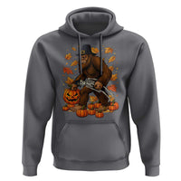Funny Bigfoot Skeleton Hoodie Thanksgiving Day Sasquatch Pilgrim - Wonder Print Shop