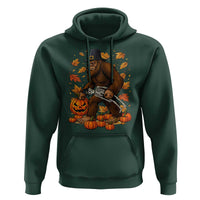 Funny Bigfoot Skeleton Hoodie Thanksgiving Day Sasquatch Pilgrim - Wonder Print Shop