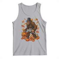 Funny Bigfoot Skeleton Tank Top Thanksgiving Day Sasquatch Pilgrim - Wonder Print Shop
