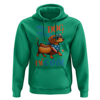 Funny Patriotic Dachshund Hoodie My Dog Thinks I Am Cool USA Dog Lover - Wonder Print Shop