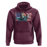 Funny Jesus Shark Hoodie Christian Patriotic American Flag Meme - Wonder Print Shop