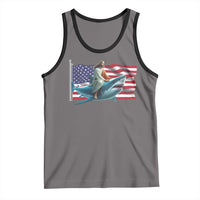 Funny Jesus Shark Tank Top Christian Patriotic American Flag Meme - Wonder Print Shop