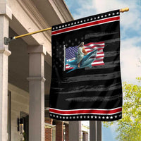 Funny Jesus Shark Garden Flag Christian Patriotic American Flag Meme