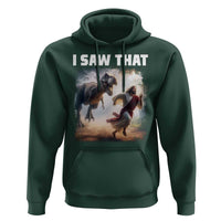 Funny Jesus Dinosaur Hoodie I Saw That Christan Meme - Wonder Print Shop