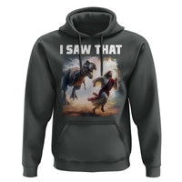 Funny Jesus Dinosaur Hoodie I Saw That Christan Meme - Wonder Print Shop