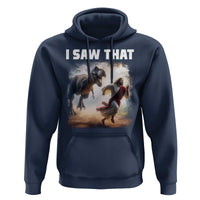Funny Jesus Dinosaur Hoodie I Saw That Christan Meme - Wonder Print Shop