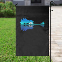 Guitar Lake Shadow Garden Flag Acoustic Guitarist Musician Nature Lover - Wonder Print Shop