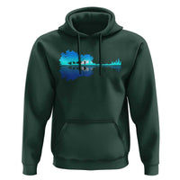Guitar Lake Shadow Hoodie Acoustic Guitarist Musician Nature Lover - Wonder Print Shop