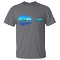 Guitar Lake Shadow T Shirt Acoustic Guitarist Musician Nature Lover - Wonder Print Shop