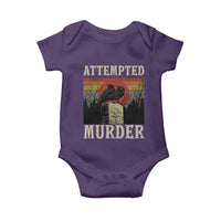 Funny Literary Baby Onesie Attempted Murder Two Crows Bird on Branch - Wonder Print Shop