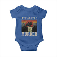 Funny Literary Baby Onesie Attempted Murder Two Crows Bird on Branch - Wonder Print Shop