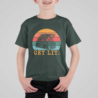 Book Lover T Shirt For Kid Get Lit Literature Reading - Wonder Print Shop