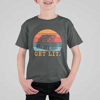 Book Lover T Shirt For Kid Get Lit Literature Reading - Wonder Print Shop