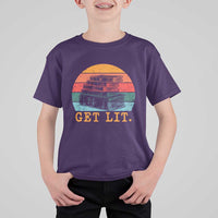 Book Lover T Shirt For Kid Get Lit Literature Reading - Wonder Print Shop